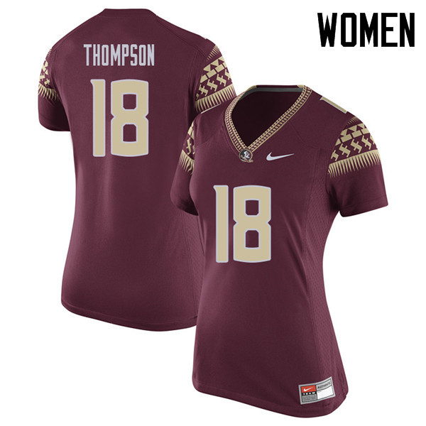 Women #18 Warren Thompson Florida State Seminoles College Football Jerseys Sale-Garent